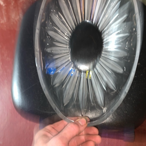 Clear Glass Decorative Bowl Sach’s 5th Avenue Frosted Oval Bowl High End - Picture 5 of 7